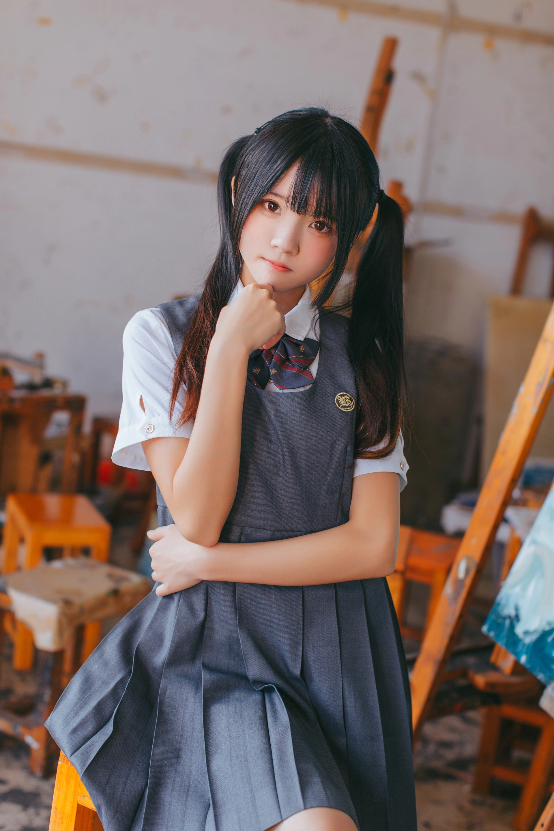 桜桃喵 - NO.067 画室少女 2