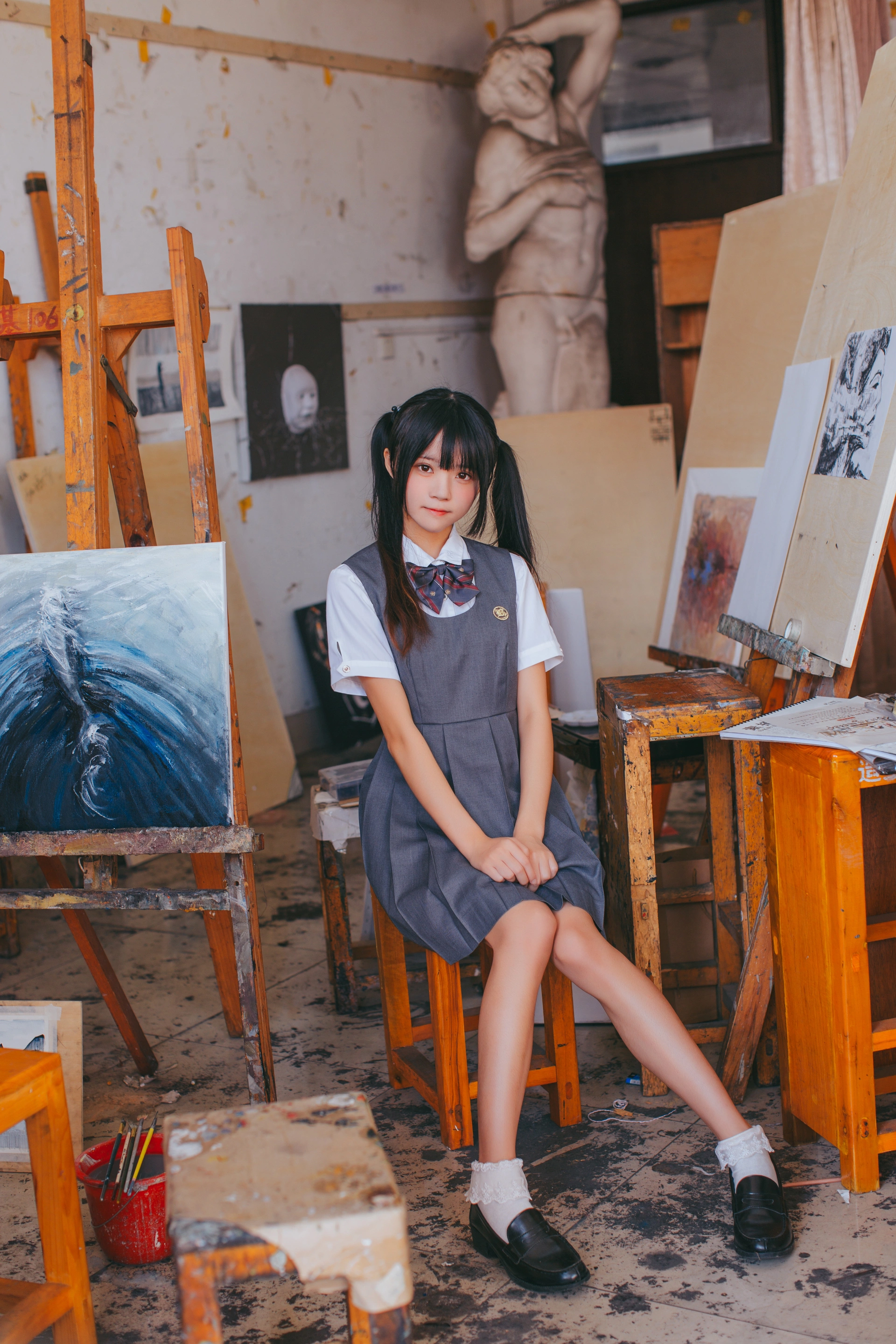 桜桃喵 - NO.067 画室少女 3