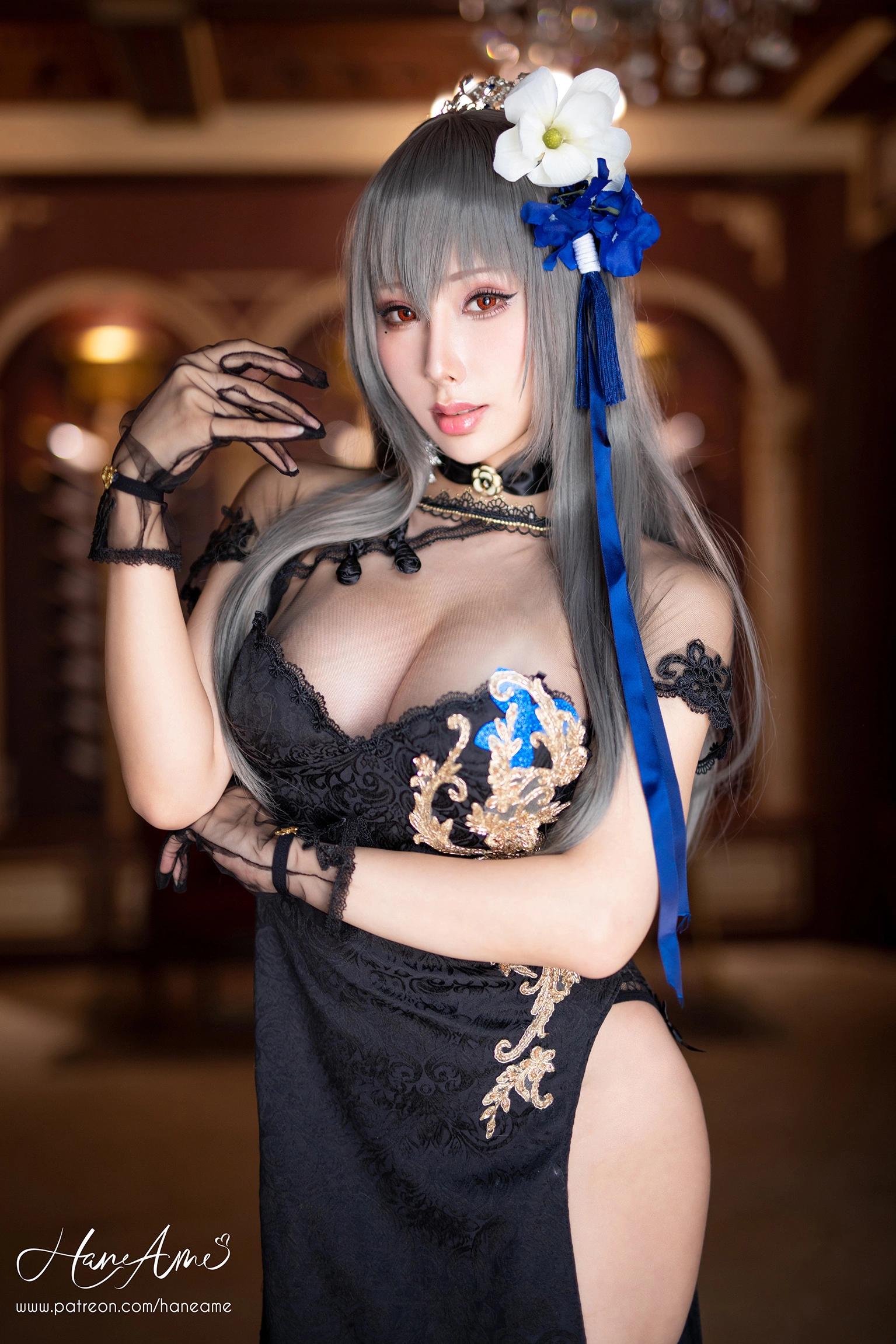 雨波_HaneAme - NO.97 AzurLane_Saint.Louis_路易九世旗袍 1