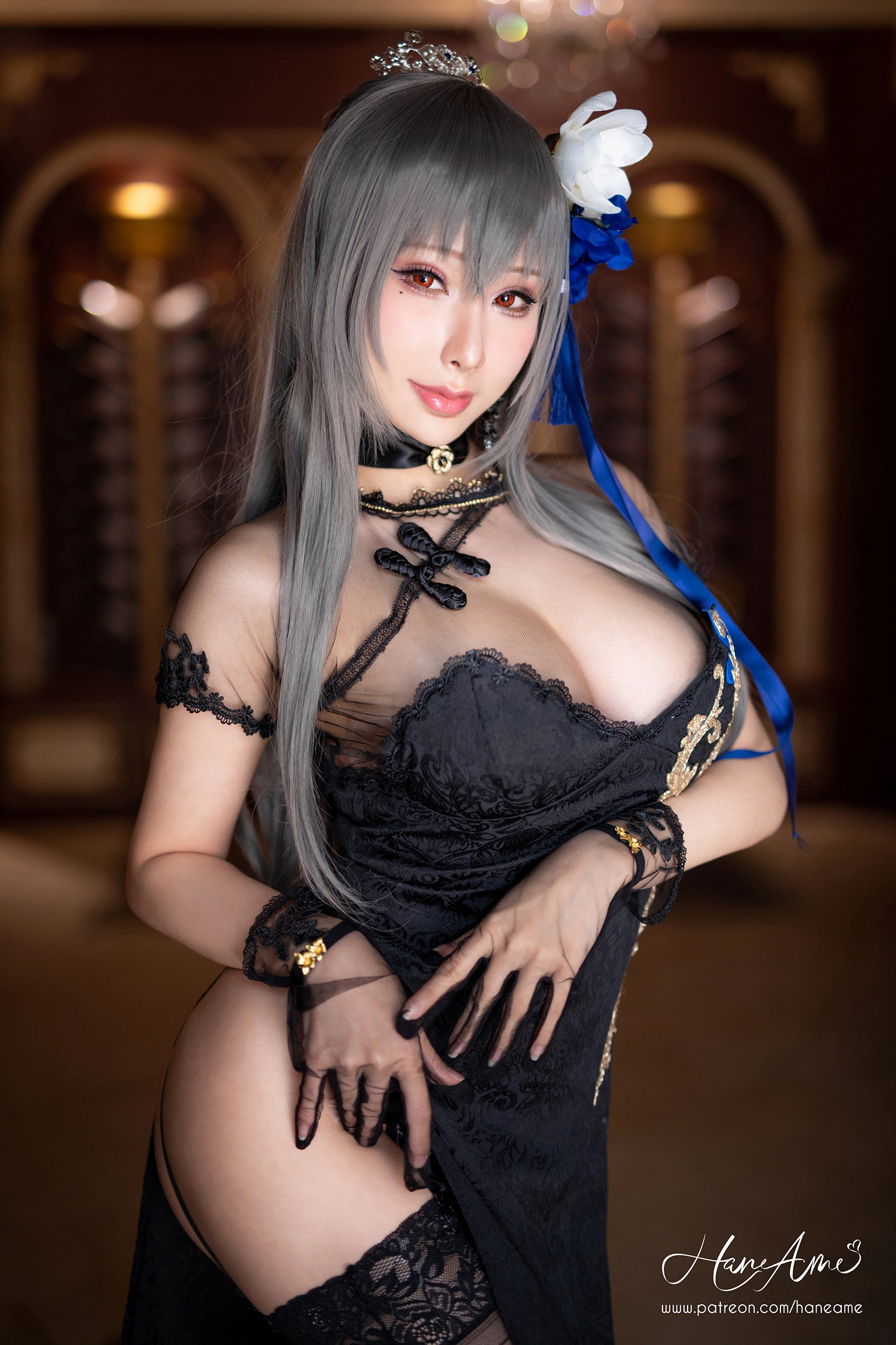 雨波_HaneAme - NO.97 AzurLane_Saint.Louis_路易九世旗袍 2